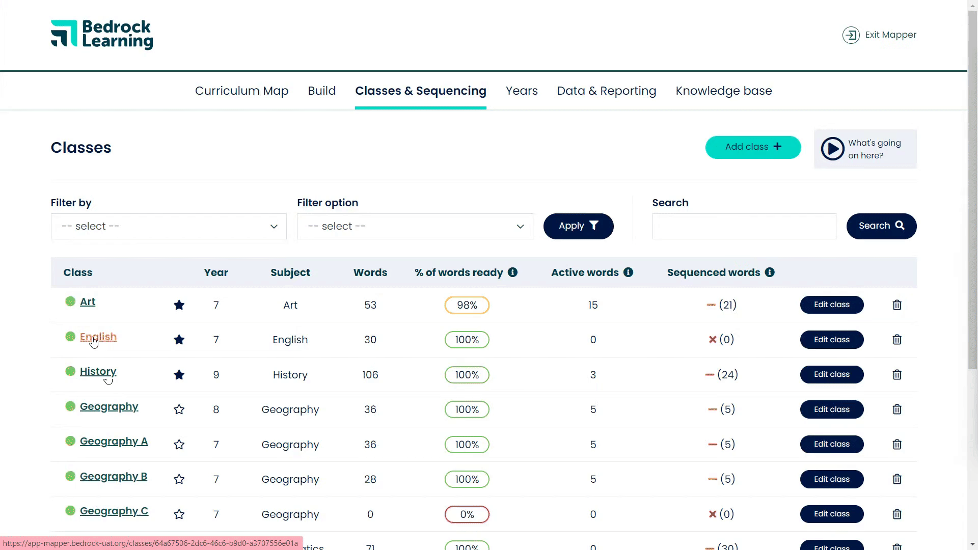 How to sequence your curriculum - activating words