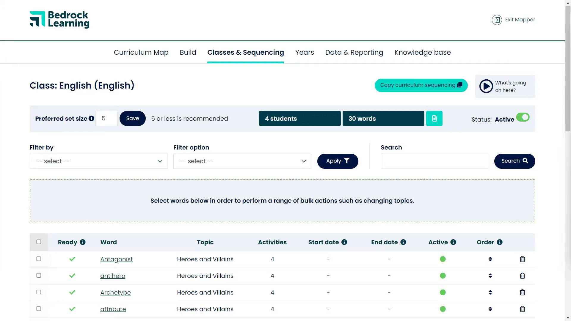 How to sequence your curriculum - adding dates